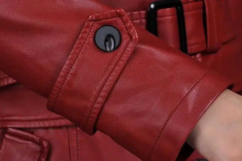 Leather Jacket Women Top Fashion New Plus Size Slim Dual Use Pu Removable Ladies Faux Synthetic Long Leather Trench Coat Female 24