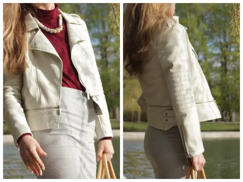 JUANTALK Fashion Spring Autumn Women Soft Faux Washed Leather Jacket Long Sleeve Zipper Detachable Motorcycle PU Jackets Coat 13