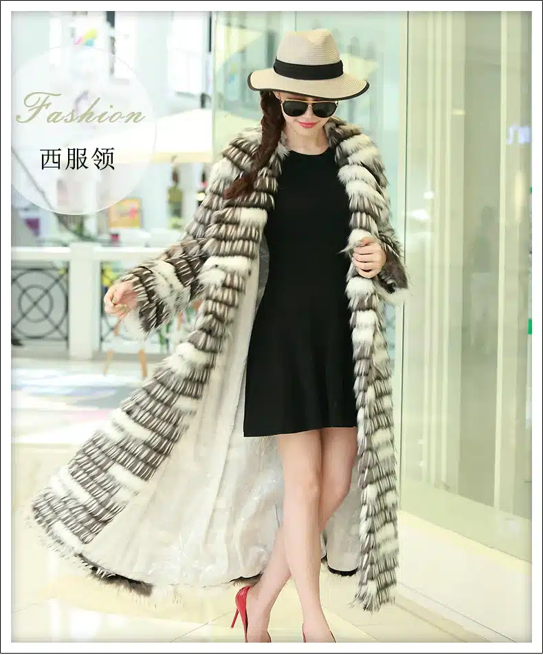 Nerazzurri New 2017 Winter High-grade Faux Fox Fur Coat Leisure Women Long Sleeve Thick Warm Colored Shaggy Fur Coats Plus Size 9