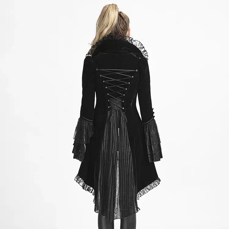 New Punk Rave Black gothic jacket Rock cosplay Kera Steampunk Sexy women Coat y2 4