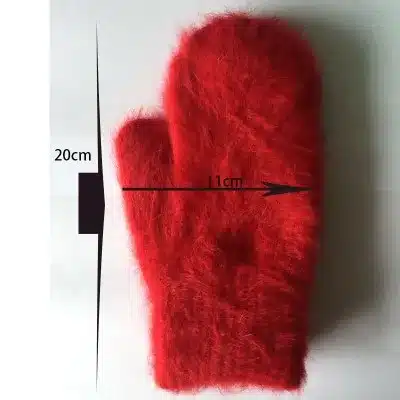 2015 Winter New Arrival Women Soft Wool rabbit hair Warm Knit Gloves Fashion Lovely Warmer Girls' candy color Mittens Gloves 9