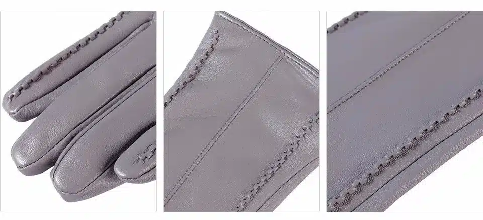 Special promotions fashion Female gloves,Genuine Leather,Length 25 cm,Black leather gloves,Ladies gloves, winter Women's Gloves 11