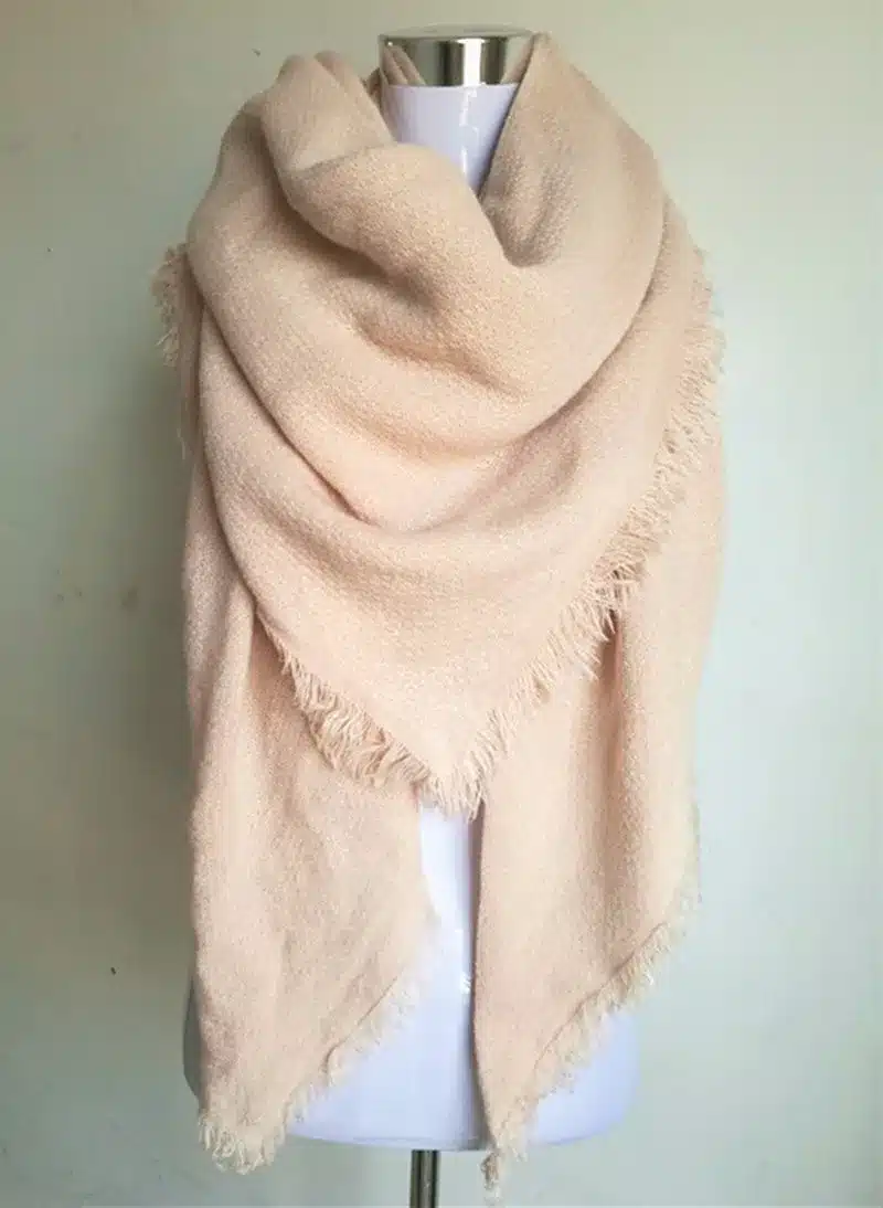 Za Solid Scarf Women bufandas mujer 2016 black fashion warm women scarves winter scarf wrap shawl Blanket Scarf Luxury Brand 9