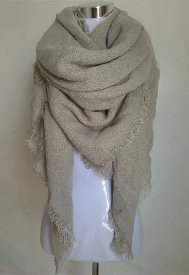 Za Solid Scarf Women bufandas mujer 2016 black fashion warm women scarves winter scarf wrap shawl Blanket Scarf Luxury Brand 13