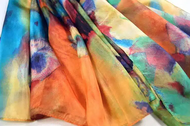 2016 Women Winter Long Scarf Shawl Spring Autumn Female Blue Silk Scarves Printed Summer 100% Mulberry Silk Beach Cover-ups 23