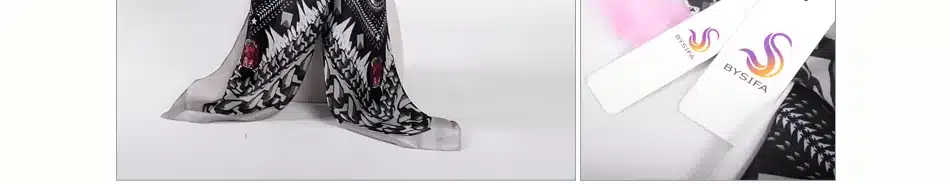 [BYSIFA]Coffee black Leopard Print Square Scarves Printed 2016 New Design Crepe Satin Silk Winter Ladies Scarves Wraps 130*130cm 21