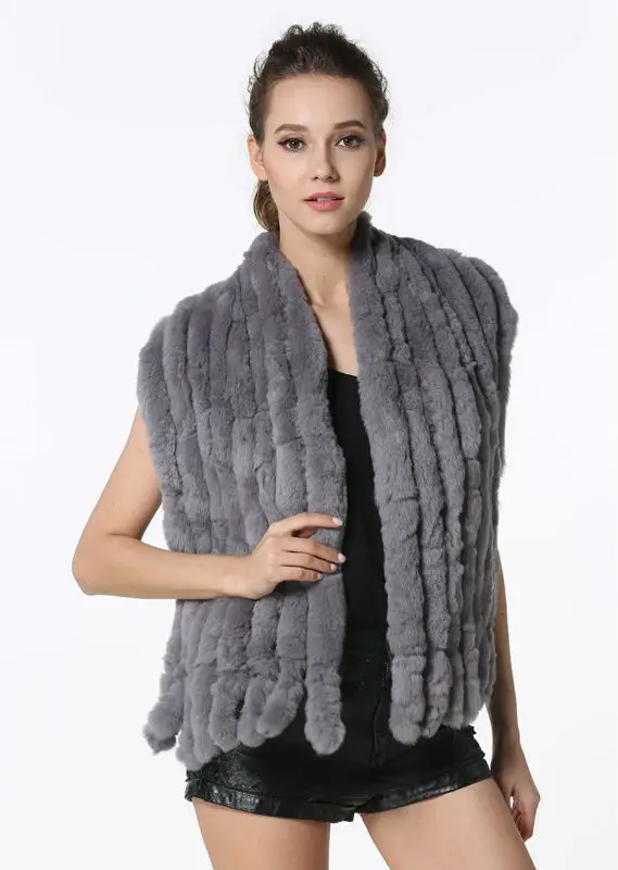 Fashion Women Scarf Classic 8 Vertical Bars Wrap Scarf Long Scarves 145cm*27cm Ladies Winter Real Rex Rabbit Fur Scarves LX00856 41