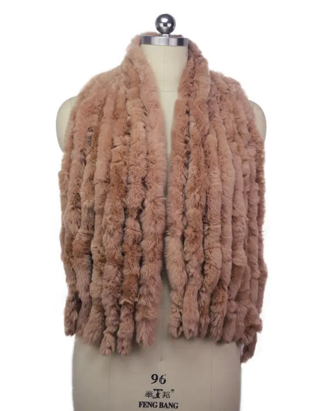 Fashion Women Scarf Classic 8 Vertical Bars Wrap Scarf Long Scarves 145cm*27cm Ladies Winter Real Rex Rabbit Fur Scarves LX00856 55