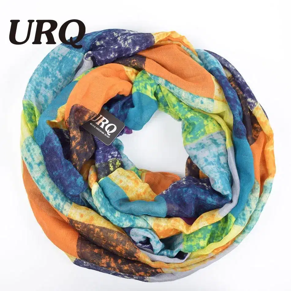 Winter Tube Scarves Warm For Women 2016 New Design plaid lady Ring Scarfs Infinity Scarf muffler V8A18430 9