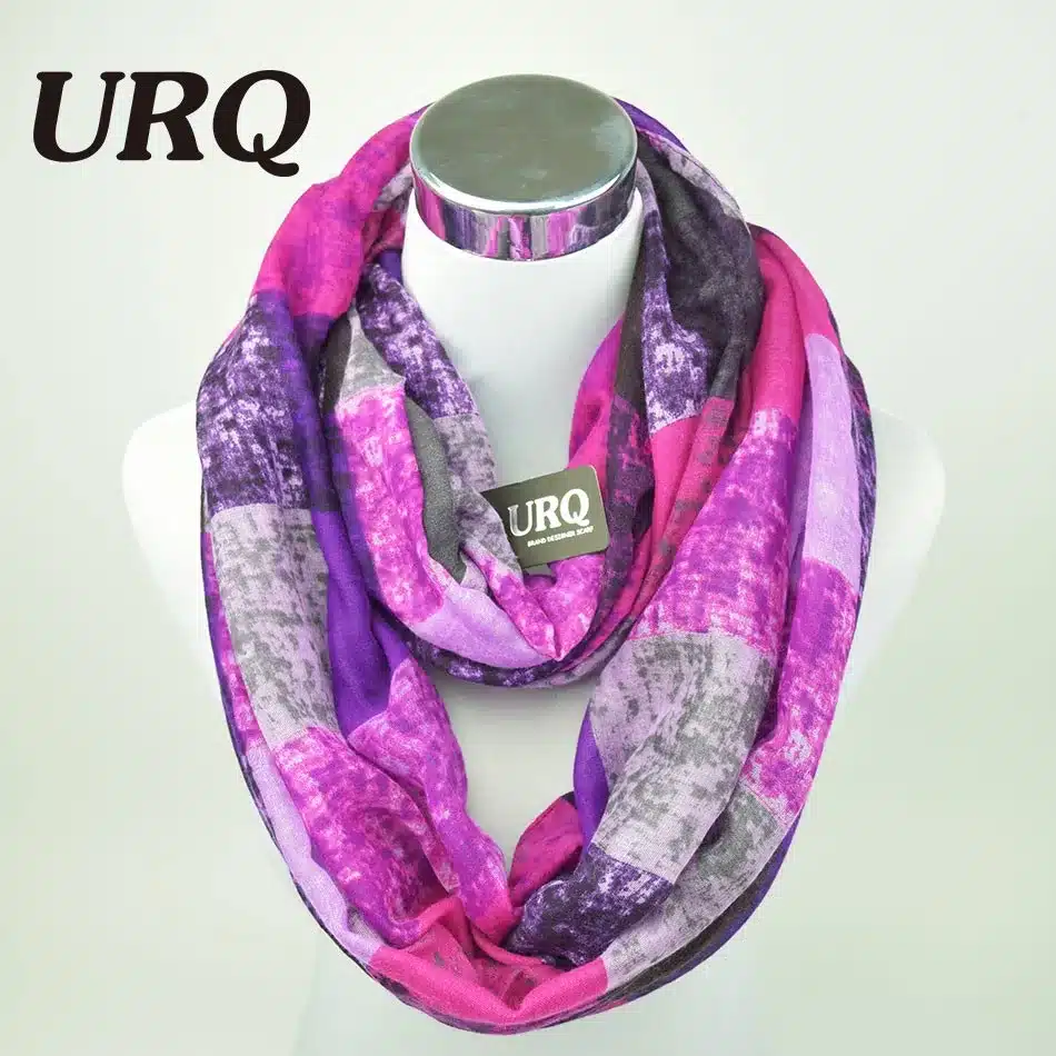 Winter Tube Scarves Warm For Women 2016 New Design plaid lady Ring Scarfs Infinity Scarf muffler V8A18430 10