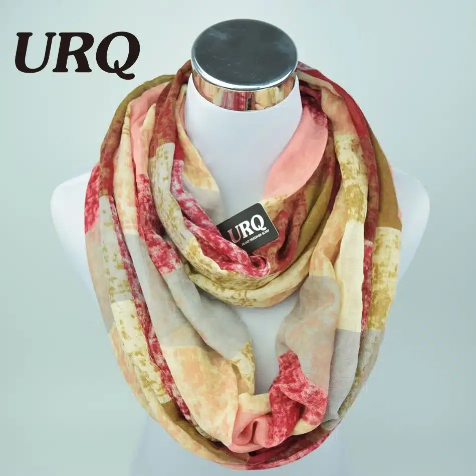 Winter Tube Scarves Warm For Women 2016 New Design plaid lady Ring Scarfs Infinity Scarf muffler V8A18430 13