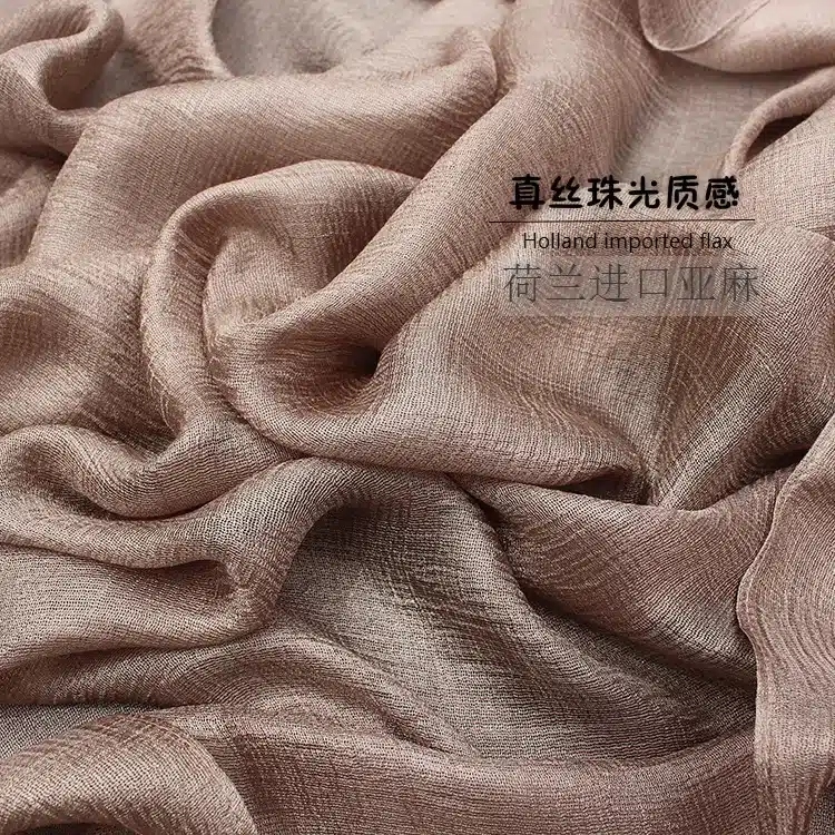 New 185*100cm Pearl Solid Linen Silk Scarf Shawl Autumn Winter Scarf Women Beautiful Scarves warp Echarpes Foulards Femme 19