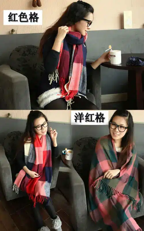 Scarf Women Winter Cachecol Women European And American Style !2017 Winter Light Fringe Scarves Long Shawl Tassel Cashmere Cg 7