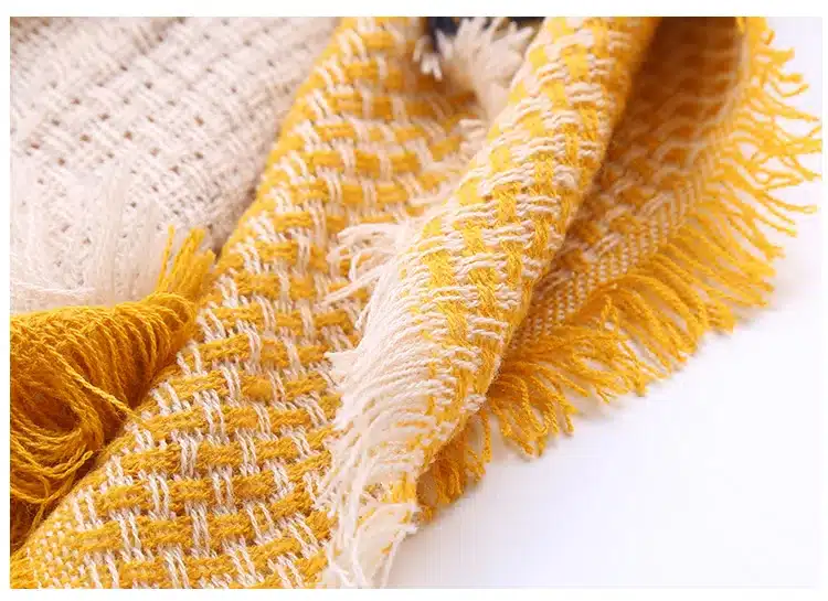 2017 Winter Geometric Scarf Women Hit Color Stitching Plaid Cashmere Scarf Luxury Brand Warm Wool Scarves Couple Models Wraps 20