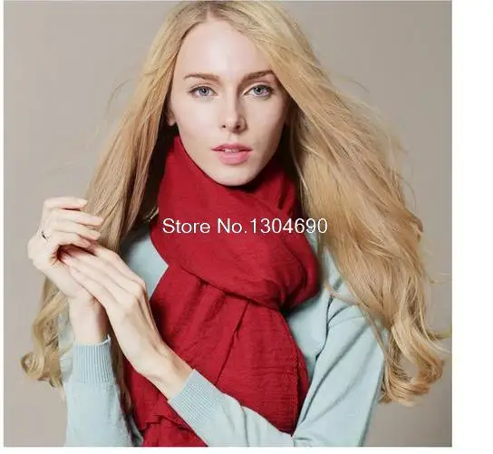 Autumn 2017 New Arrival Scarf Women Dress Scarves Winter Warm Cotton Wraps Solid Colors Apparel Accessories 11