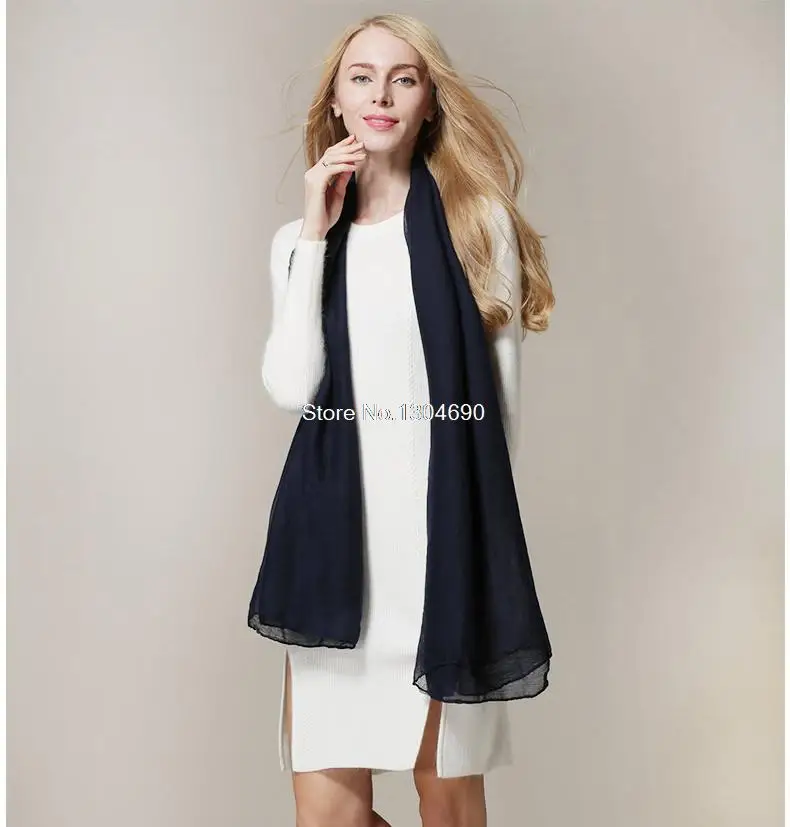 Autumn 2017 New Arrival Scarf Women Dress Scarves Winter Warm Cotton Wraps Solid Colors Apparel Accessories 13