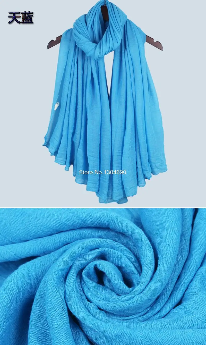 Autumn 2017 New Arrival Scarf Women Dress Scarves Winter Warm Cotton Wraps Solid Colors Apparel Accessories 17
