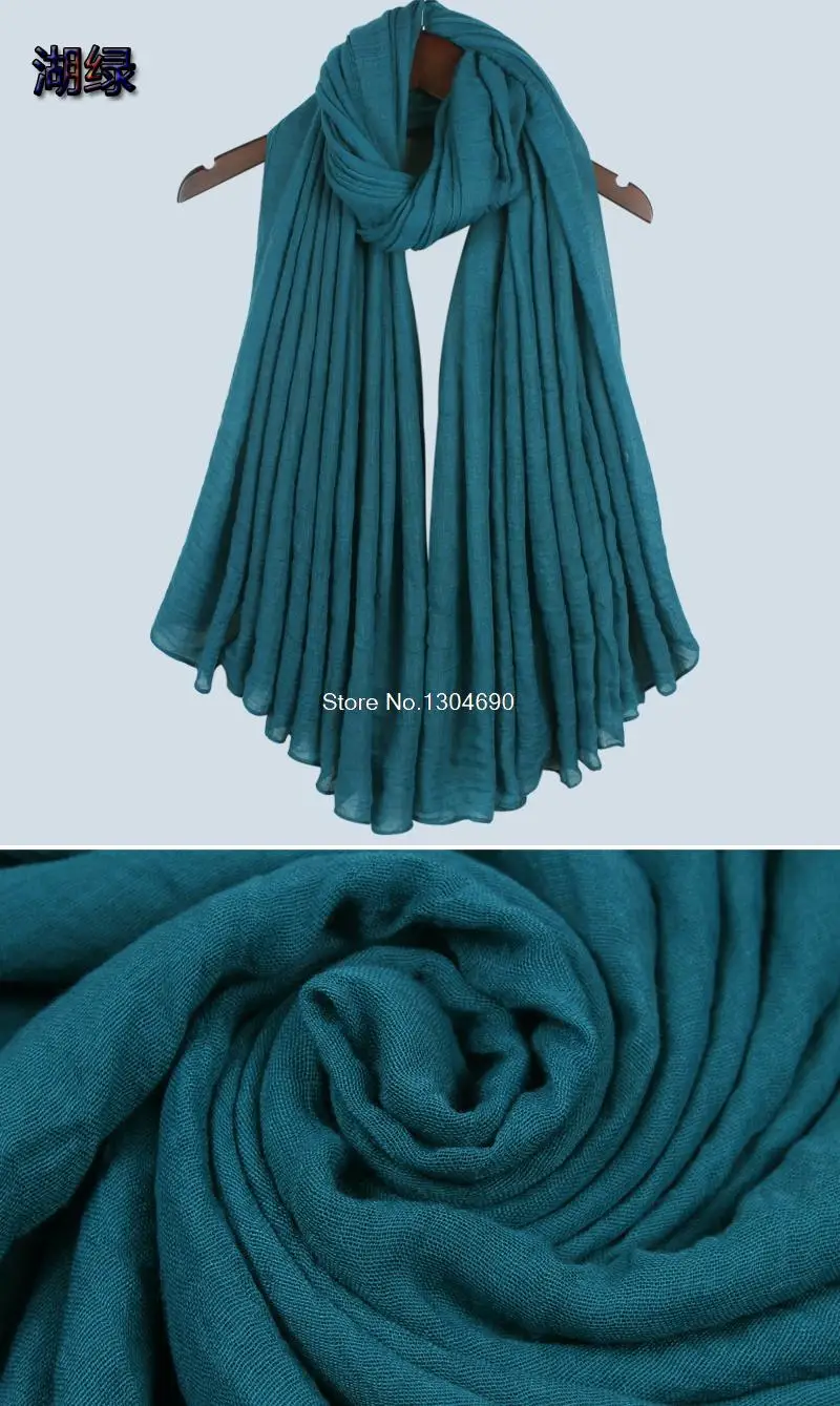 Autumn 2017 New Arrival Scarf Women Dress Scarves Winter Warm Cotton Wraps Solid Colors Apparel Accessories 26