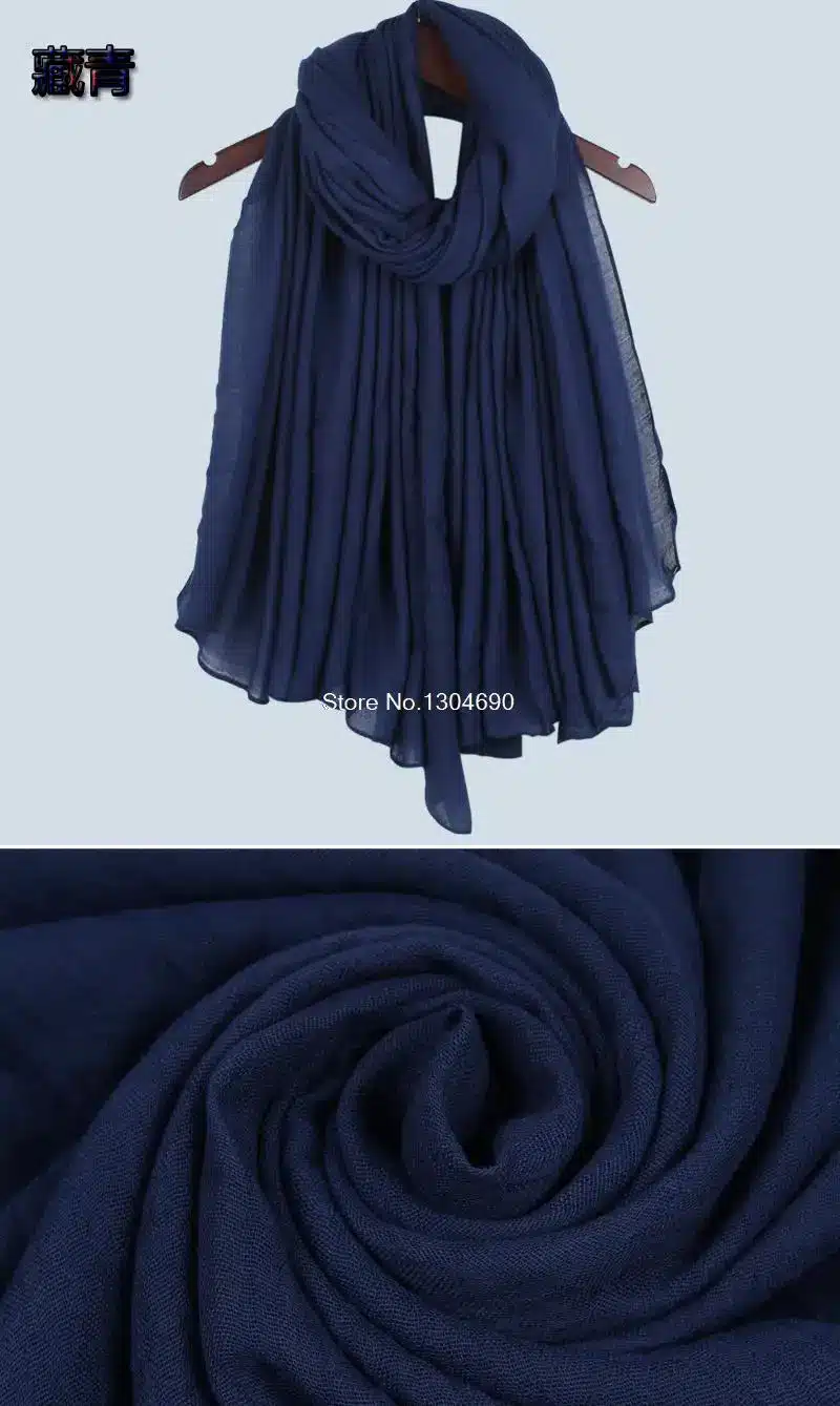 Autumn 2017 New Arrival Scarf Women Dress Scarves Winter Warm Cotton Wraps Solid Colors Apparel Accessories 28