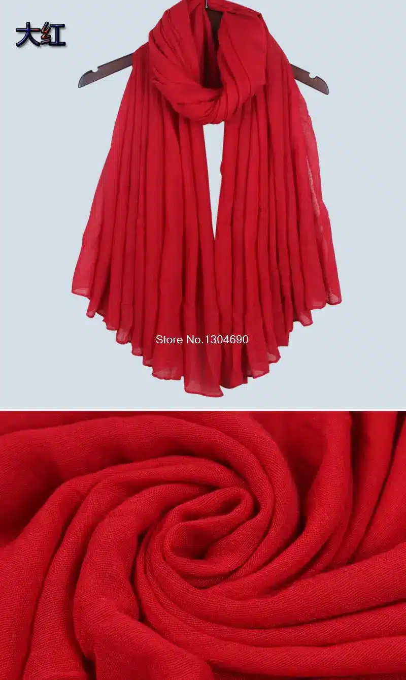 Autumn 2017 New Arrival Scarf Women Dress Scarves Winter Warm Cotton Wraps Solid Colors Apparel Accessories 29
