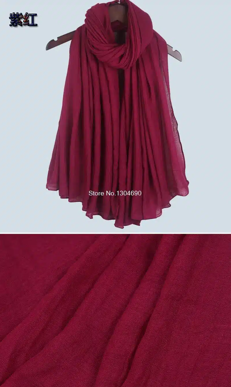 Autumn 2017 New Arrival Scarf Women Dress Scarves Winter Warm Cotton Wraps Solid Colors Apparel Accessories 31