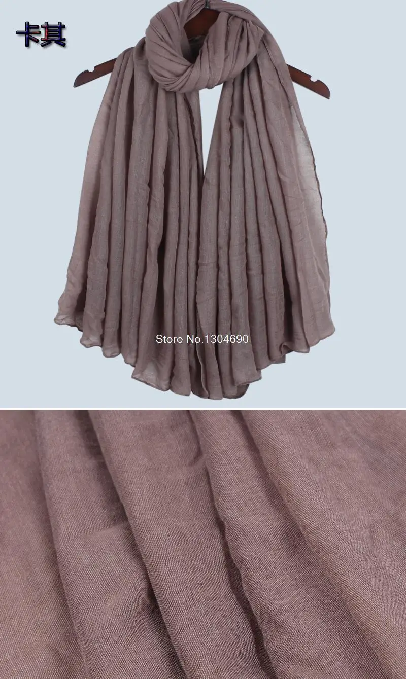 Autumn 2017 New Arrival Scarf Women Dress Scarves Winter Warm Cotton Wraps Solid Colors Apparel Accessories 33
