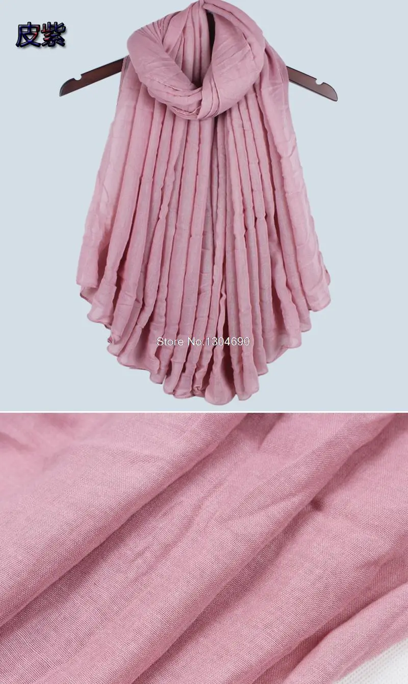 Autumn 2017 New Arrival Scarf Women Dress Scarves Winter Warm Cotton Wraps Solid Colors Apparel Accessories 38