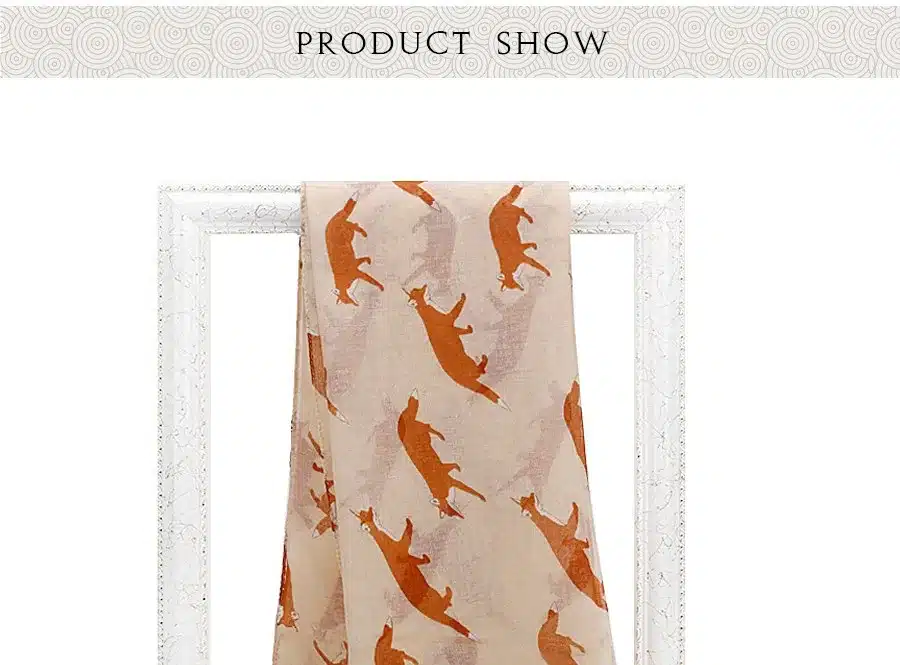 Ladybro Brand Infinity Loop Scarf For Women Autumn Winter Scarves Ring Scarf Long Shawl Lady Fox Print Pashmina Scarves Female 18