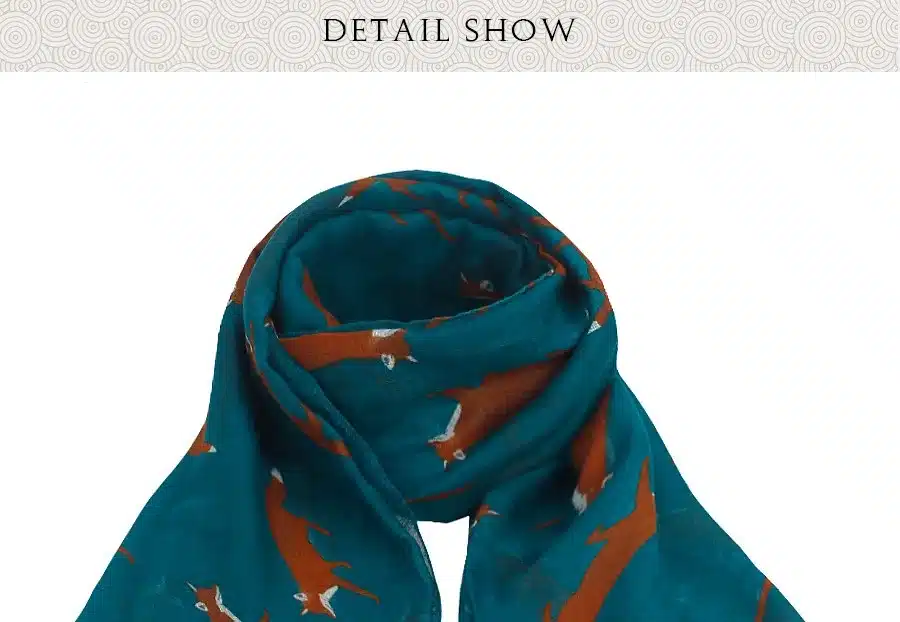 Ladybro Brand Infinity Loop Scarf For Women Autumn Winter Scarves Ring Scarf Long Shawl Lady Fox Print Pashmina Scarves Female 28