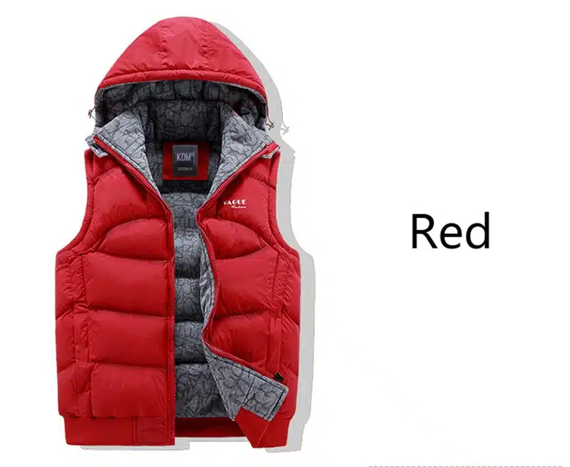 Fashion Sleeveless Jacket 2017 Men Thickening 100% Cotton Vest Hat Hooded Warm Vest Winter Waistcoat Men Casual Windbreaker 21