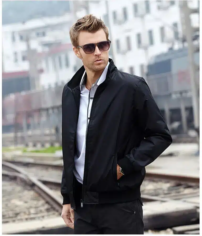 Big Size 4XL 5XL Mens Spring Summer Jackets Casual Thin Male Windbreakers College Bomber Black Windcheater Hommes Varsity Jacket 34