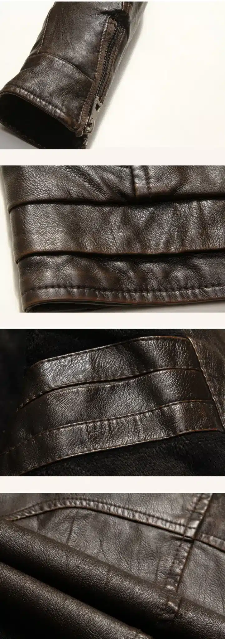 Men Autumn Winter Leather Jacket Motorcycle Leather Jackets Male Business casual Coats Brand New clothing veste en cuir,YA349 19