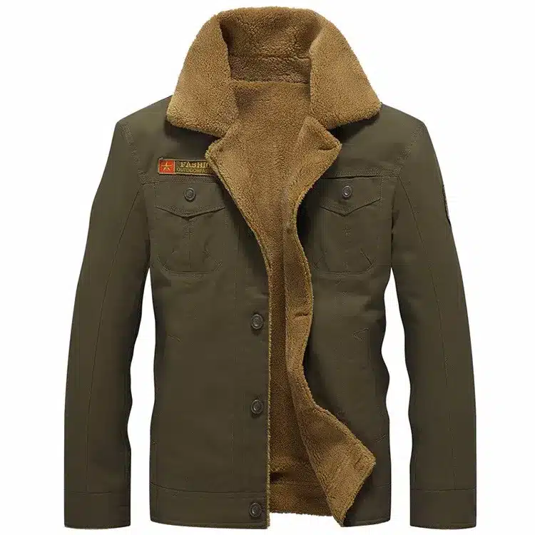 2016 LetsKeep new winter Bomber Jackets Men Army Outerwear tactical jackets mens cotton thick fur collar warm coats M-5XL, MA234 11
