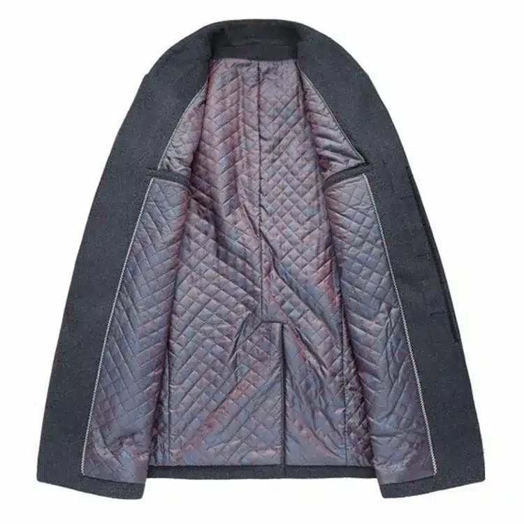 Letskeep 2017 New Winter woolen long peacoat men slim fit casual thick overcoat mens warm Windbreaker trench coat Jackets, MA209 5