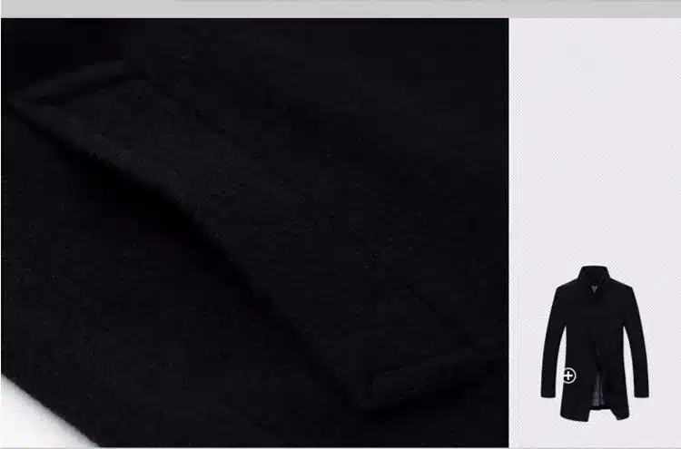 Letskeep 2017 New Winter woolen long peacoat men slim fit casual thick overcoat mens warm Windbreaker trench coat Jackets, MA209 19