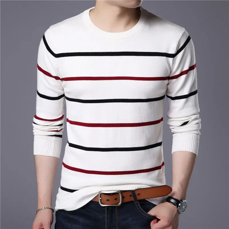 COODRONY O-Neck Pullover Men Brand Clothing 2017 Autumn Winter New Arrival Cashmere Wool Sweater Men Casual Striped Pull Men 152 6