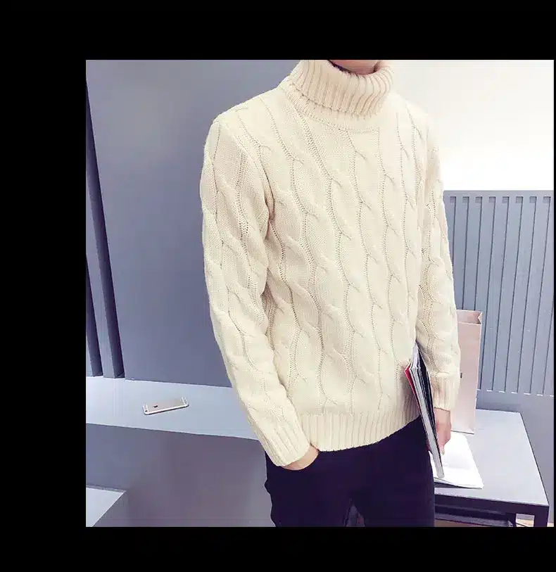 2017 autumn winter new turtleneck sweater male sweater men's slim underwear shirt fashion and leisure high quality sweaters 22