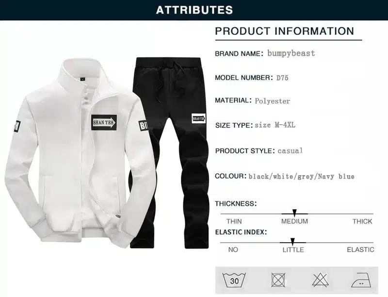 Bumpybeast 2017 sportswear hoodies set Autumn men clothes Polo track suits tracksuits male sweatshirts & Coats Joggers size 4XL 10