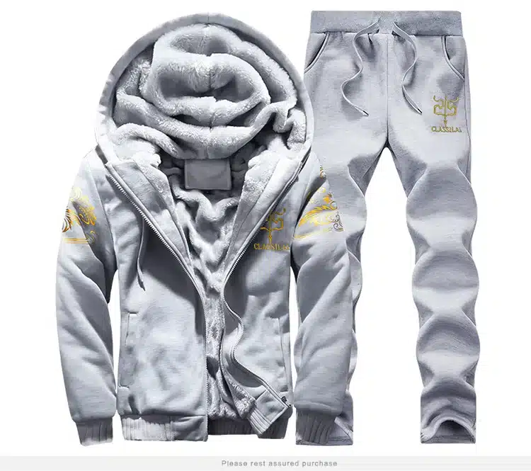 Winter Mens Warm Set Fleece Track suits for Men Tracksuit Brand Clothing Sudaderas Hombre RunningMens Suits Male Clothing 14