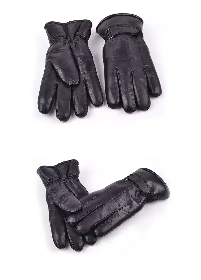 Men's Real Leather Gloves Winter Gloves Leather Trendy Sheepskin Gentmen Luvas Guantes Mujer Winter New 2016 Thicken Glove 14