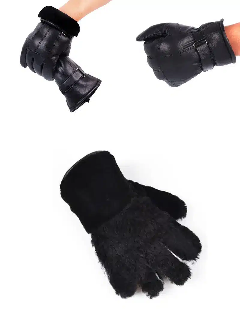 Men's Real Leather Gloves Winter Gloves Leather Trendy Sheepskin Gentmen Luvas Guantes Mujer Winter New 2016 Thicken Glove 15