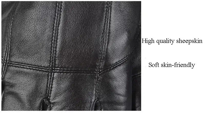 Men's Real Leather Gloves Winter Gloves Leather Trendy Sheepskin Gentmen Luvas Guantes Mujer Winter New 2016 Thicken Glove 17