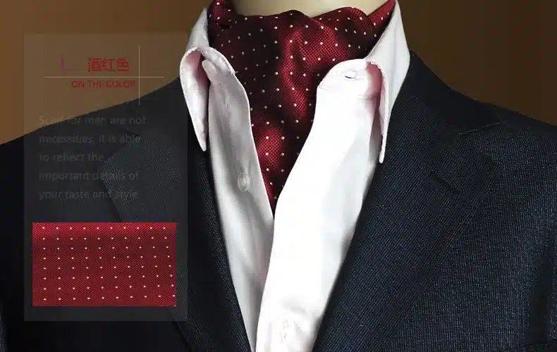 GUSLESON Quality 19 Styles Fashion Luxury Duplex Silk Printing Men Scarf Polka Dot Scarves Suit England Jacquard weave 30