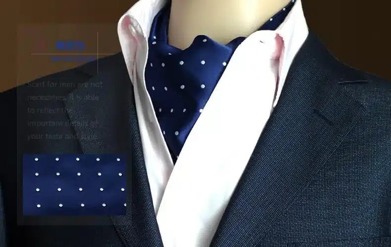GUSLESON Quality 19 Styles Fashion Luxury Duplex Silk Printing Men Scarf Polka Dot Scarves Suit England Jacquard weave 36