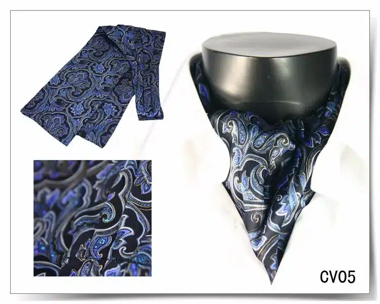 2017 Winter New Arrival 100% Silk Luxury Double-faced Paisley Printed Cravat Men's Long Scarf with Giftbox 17