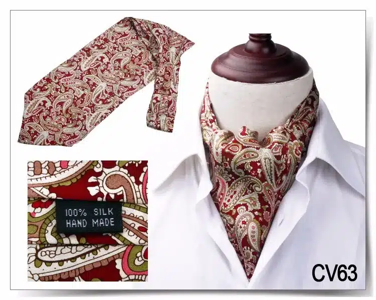 2017 Winter New Arrival 100% Silk Luxury Double-faced Paisley Printed Cravat Men's Long Scarf with Giftbox 46