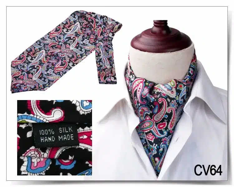2017 Winter New Arrival 100% Silk Luxury Double-faced Paisley Printed Cravat Men's Long Scarf with Giftbox 47