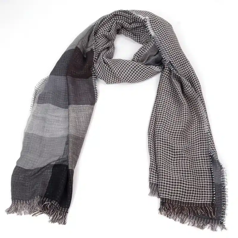 free ship 2016 tartan Scarves men winter new brand Fashion Plaid Scarf for Men Design cozy warm long scarf cotton brown Tassel 23
