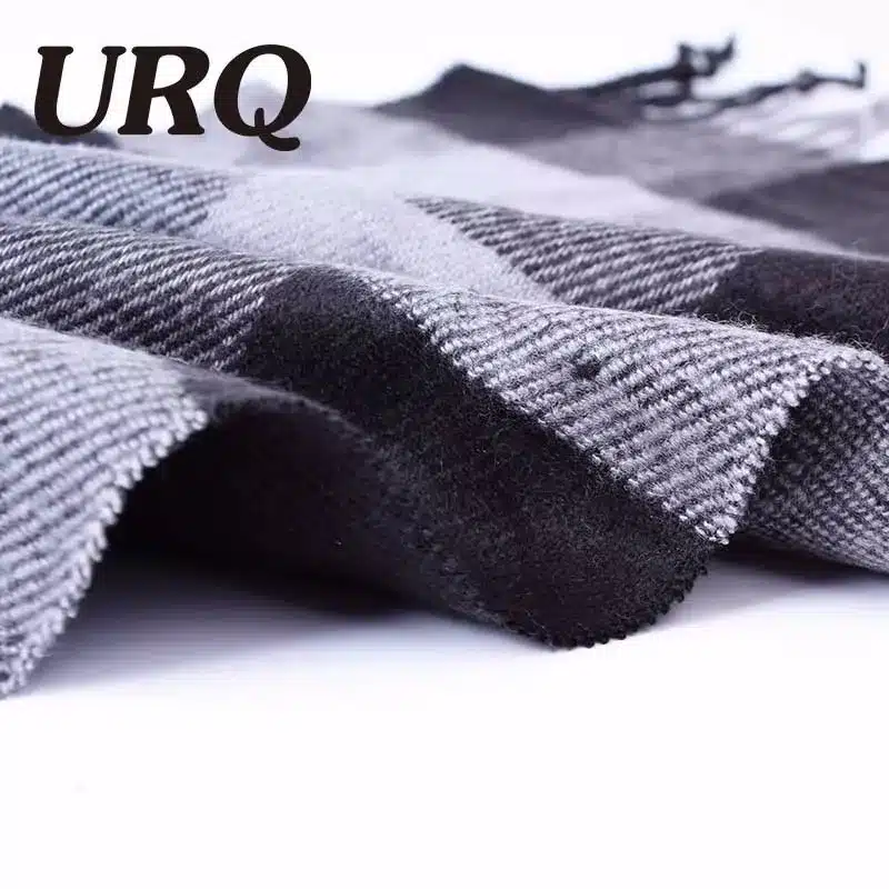 tassel plaid knitted men scarf winter autumn fashion scarves classical plaid scarf for men imitation cashmere scarves A3A17530 3