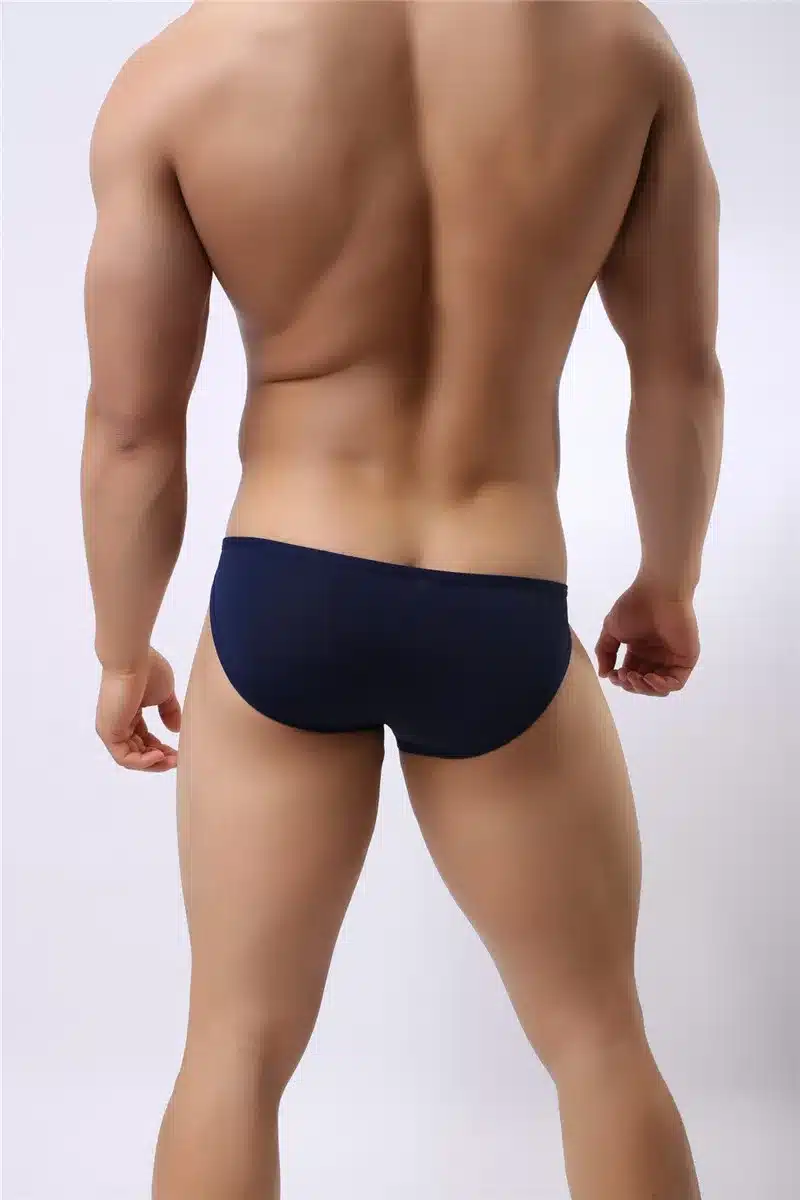 Mens Nylon Slip Small Mesh Breathable Briefs Low Rise Sexy Fashion Lock Buckle Men Bikini Underwear Briefs Brave Person 21